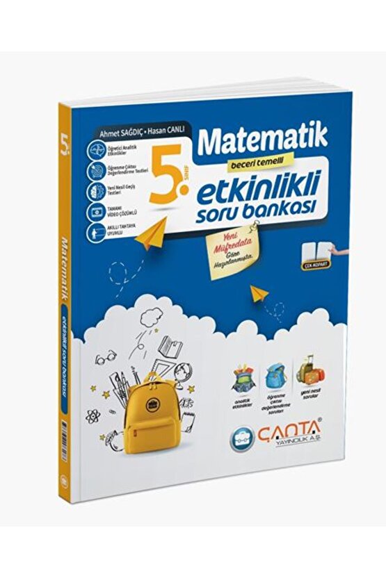 Çanta 2025 5. Sınıf Matematik Etkinlikli Kazanım Soru Bankası