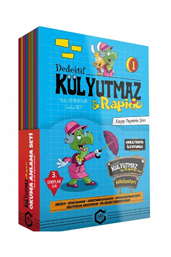 Arı Yayınları 3. Sınıf Dedektif Külyutmaz Ve Rafido 8 Kitap ( Okuma Anlama )