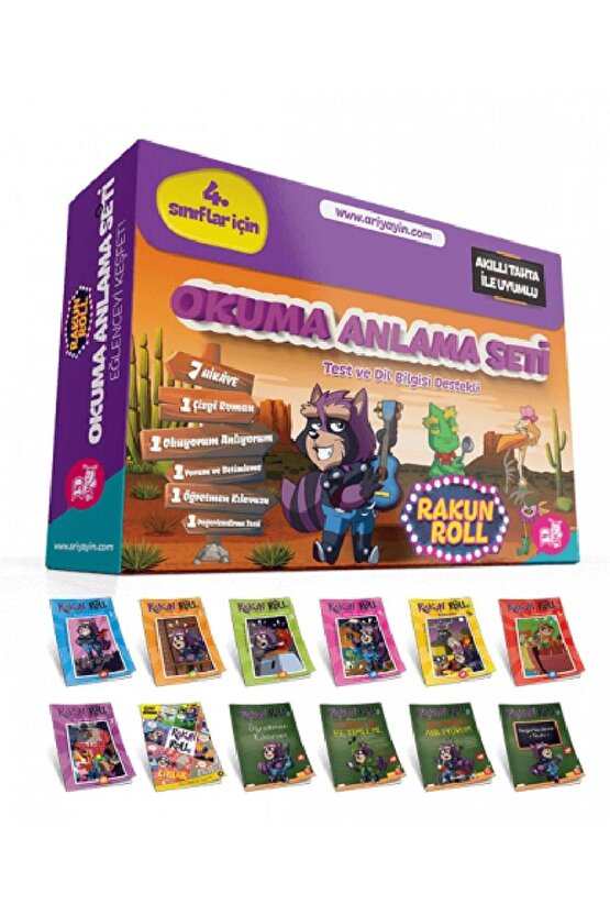 4 Sınıf Rakun Roll 8 Kitap ( Okuma Anlama )