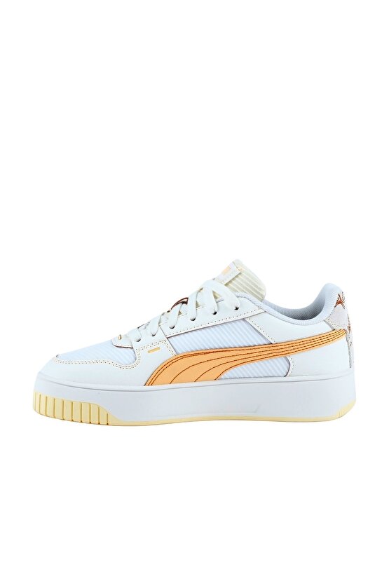 Carina Street Lux Crafted Flowers Sneakers BEYAZ