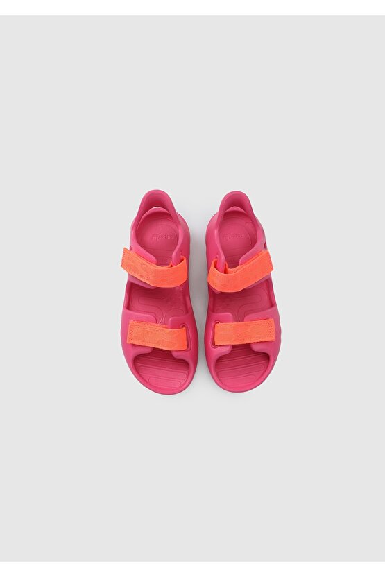 Pembe Kız Çocuk Düz Sandalet