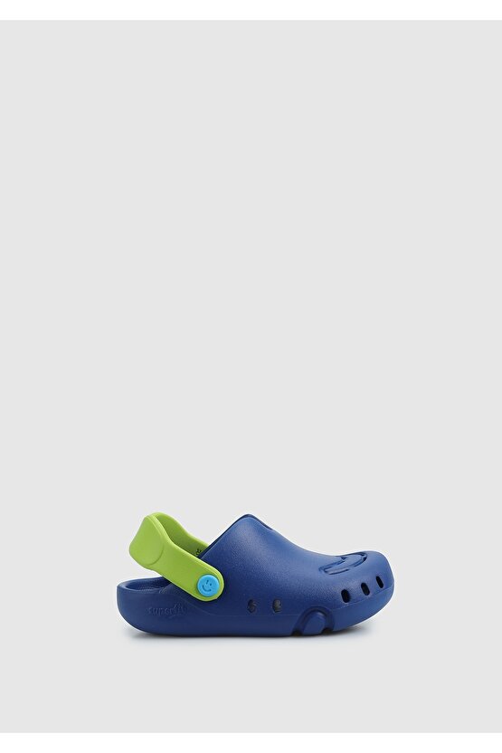 Mavi Erkek Çocuk Düz Sandalet