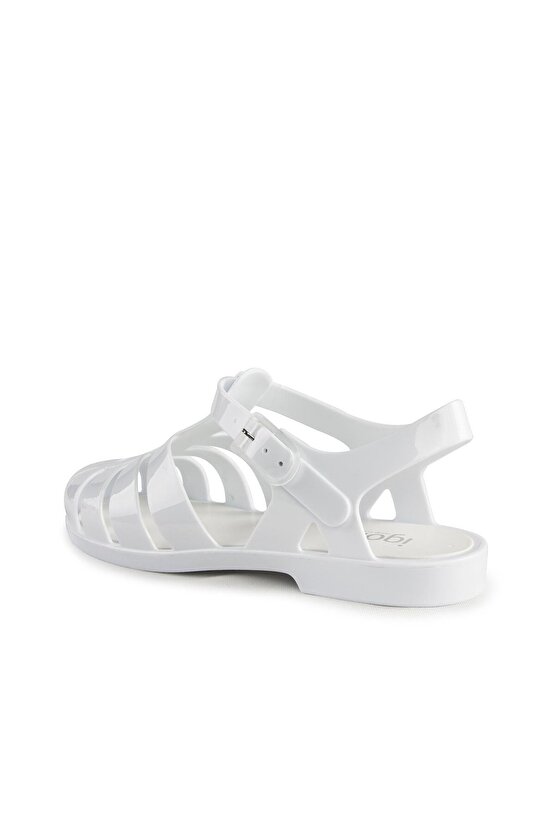 Kadın Beyaz Biaaritz Brillo Blanco White Sandalet