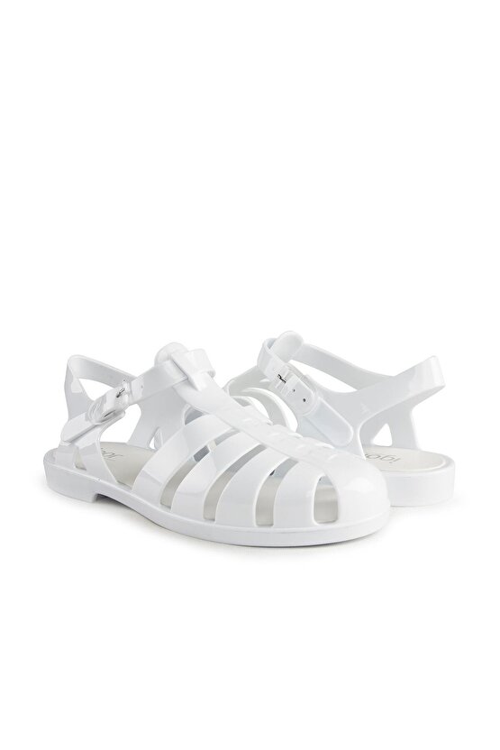 Kadın Beyaz Biaaritz Brillo Blanco White Sandalet