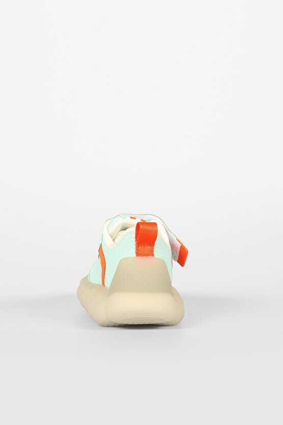 Unisex Çocuk Bread Işıklı Mint Yeşil-Turuncu Sneaker