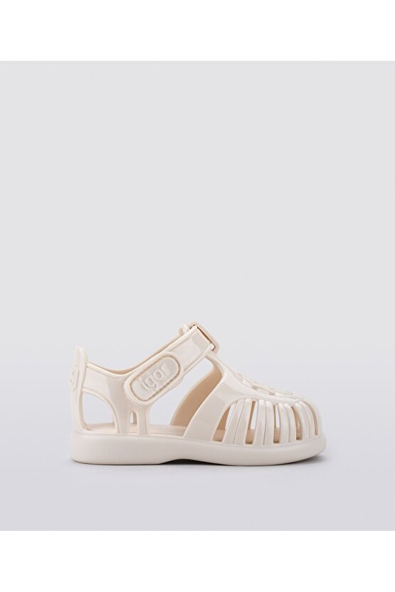 Tobby Gloss Krem Çocuk Sandalet