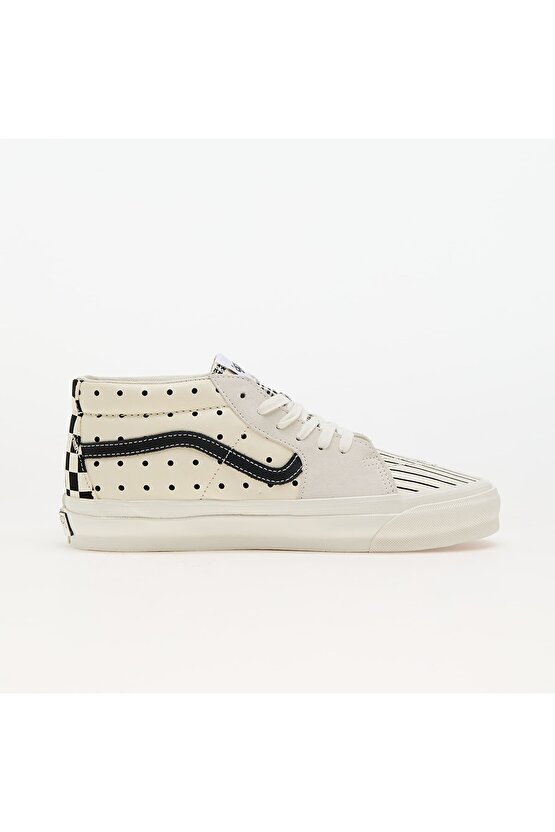 Unisex Sk8-Mid Reissue 83 Lx Pattern Clash Marshmallow Beyaz Sneaker