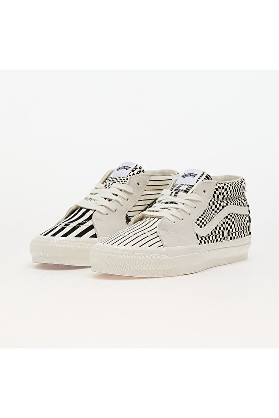 Unisex Sk8-Mid Reissue 83 Lx Pattern Clash Marshmallow Beyaz Sneaker
