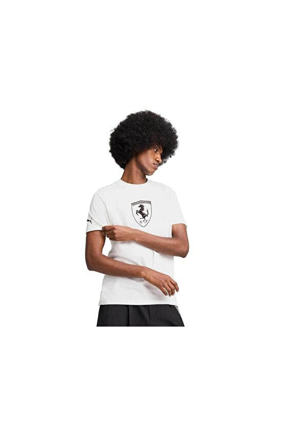 Ferrari Race Tonal Beyaz Unisex Kısa Kol T-Shirt