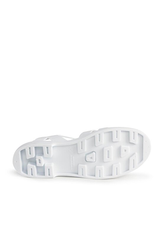 Kadın Beyaz Biaaritz Brillo Blanco White Sandalet