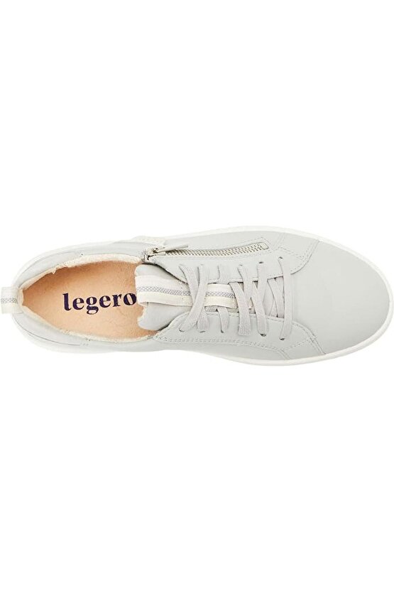 Kadın Gri Gri Nappa Deri Rejoise Sneaker