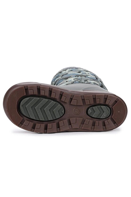 W10210-042 Topo Ski Camo Çocuk Günlük Bot