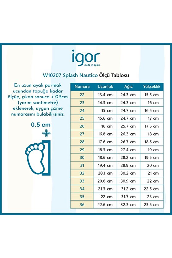 W10207 Splash Nautico Borreguito Yağmur Çizmesi Sarı