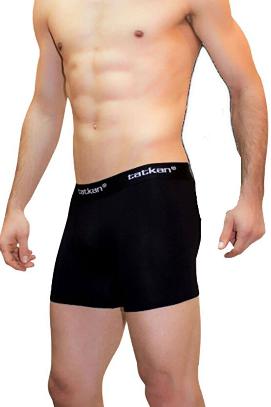 3lü Erkek Modal Likralı Boxer Büyük Beden Paçalı Don