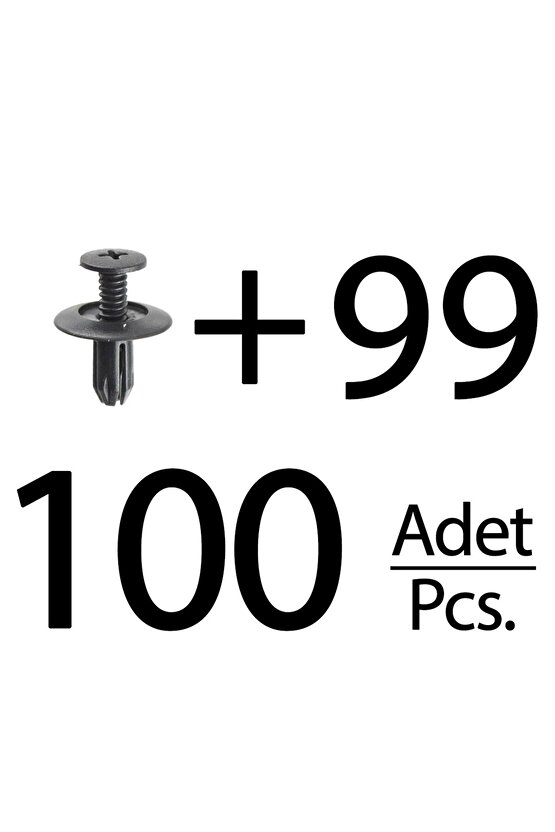 Honda için Çamurluk Etek Klipsi- 100 Adet