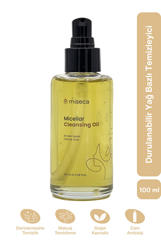 Micellar Durulanabilir Yağ Bazlı Temizleyici 100 ml | Tüm Cilt Tipleri