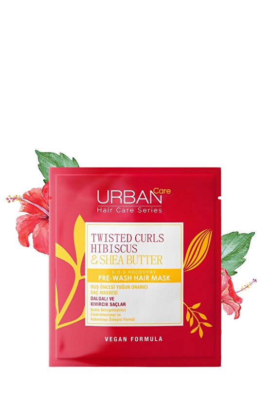 URBANCARE HİBİSCUS&SHEA BUTTER DUŞ ÖNCESİ SAÇ MASKESİ 50ML-
