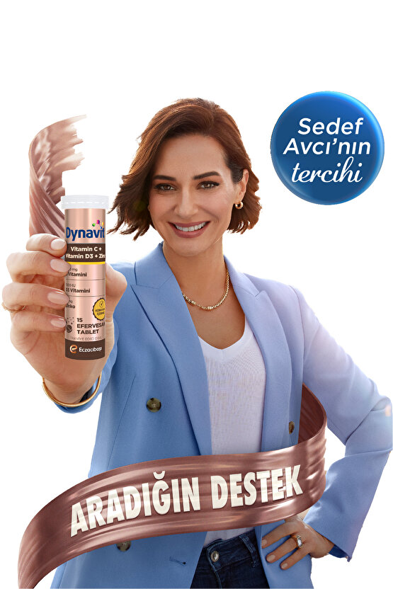 Vitamin C Vitamin D3 Çinko 15 Efervesan Tablet