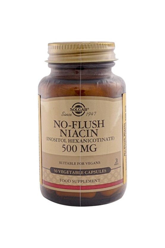 No Flush Niacin 500 Mg 50 Kapsül