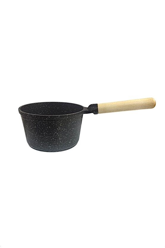 14 Cm Ahşap Saplı Döküm Granit Sosluk 1 Litre