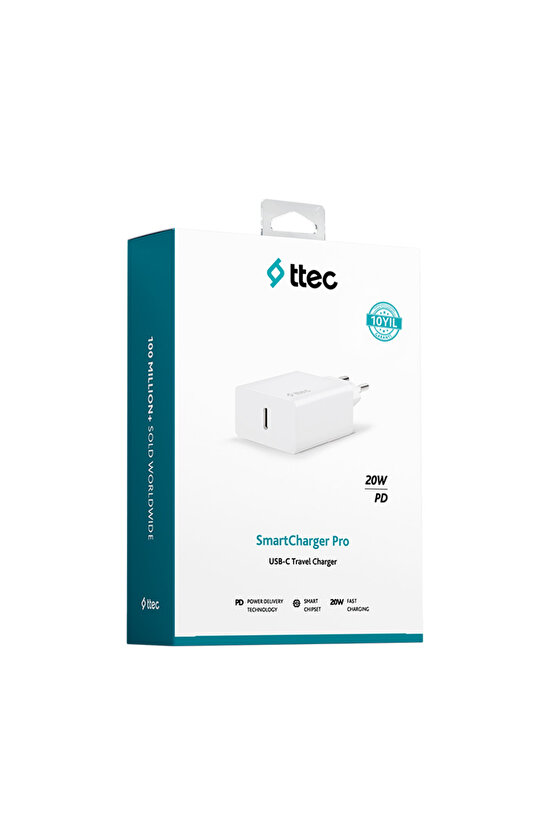 SmartCharger PD 20W Seyahat Hızlı Şarj Aleti