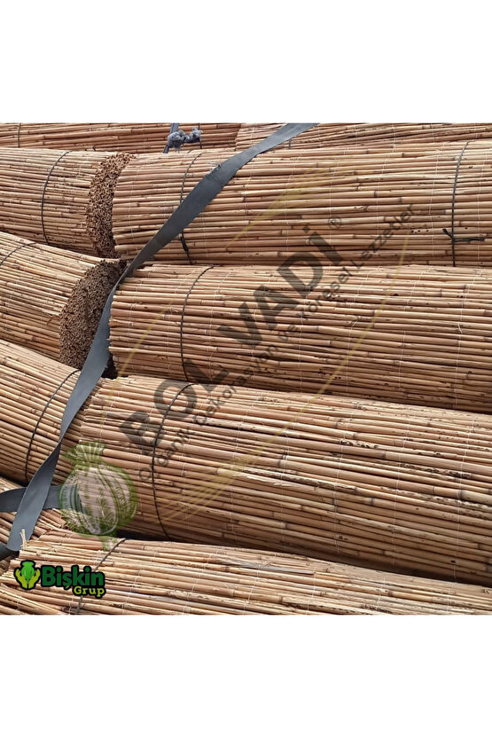 230CM Yükseklik X 100CM Genişlik Doğal Bambu Kamış Hasır Çit Dekoratif Bahçe Balkon ve Duvar Çiti .