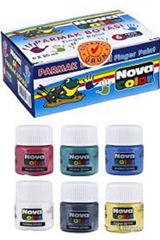 Parmak Boyası 6 Lı 25ml