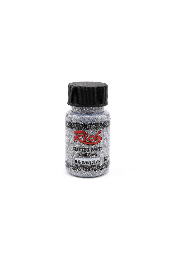 Glitter Paint Simli Boya 50 cc. 9002 GÜMÜŞ