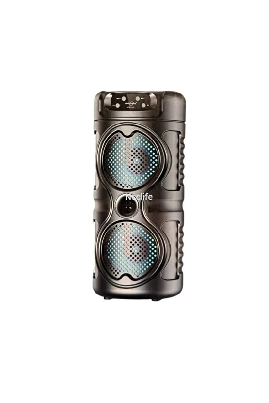 BLUETOOTH SPEAKER KABLOSUZ ŞARJLI HOPARLÖR LED IŞIKLI PARTY BOX SES BOMBASI