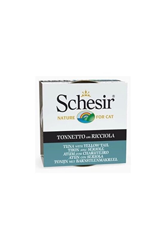 Ton Balıklı ve Sarı Kuyruk Balıklı Jöleli Konserve Yetişkin Kedi Maması 85 Gr