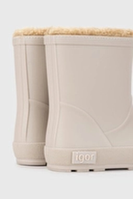Yogi Borreguito İçi Kürklü Unisex Çocuk Yağmur Çizmesi BEJ