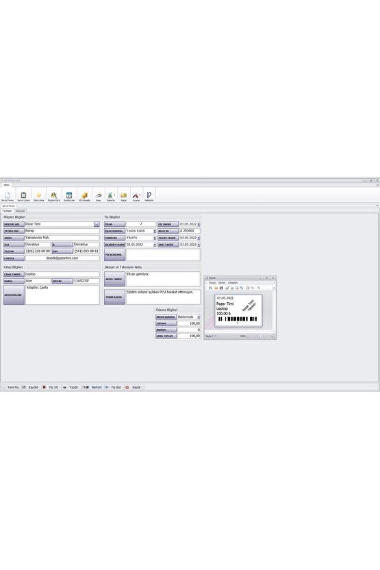Servis Takip Programı & Servis Programı