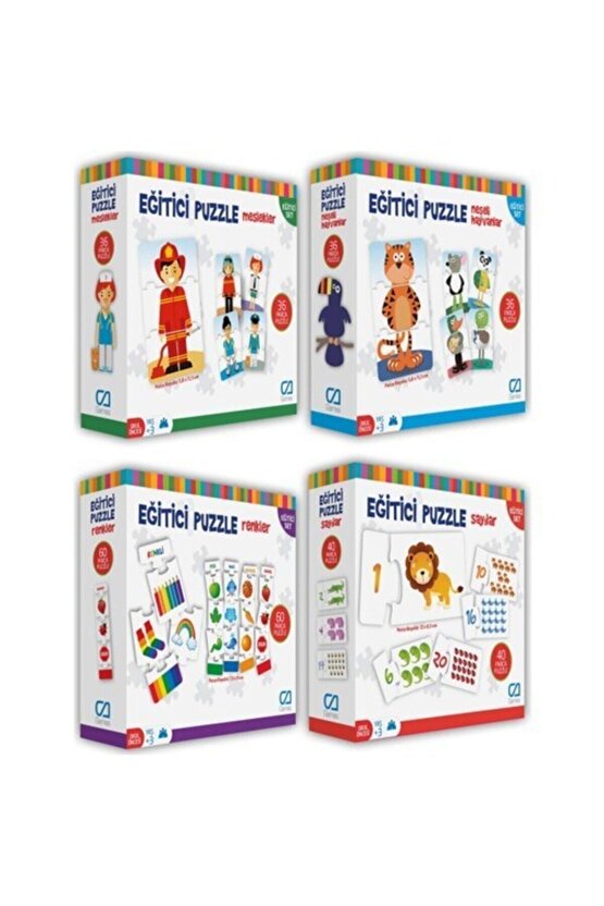 Süper 4lü Eğitici Puzzle Seti