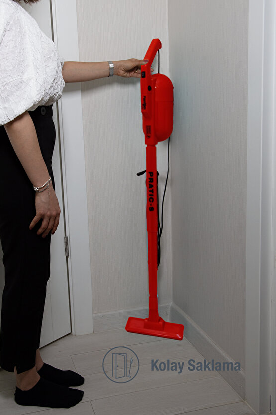 Pratıc-S P 1200 Toz Torbasız Dikey Süpürge Kırmızı