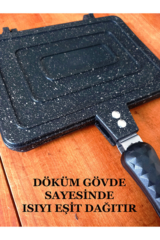 Ocak Üstü Döküm Mega Boy El Tost Makinesi