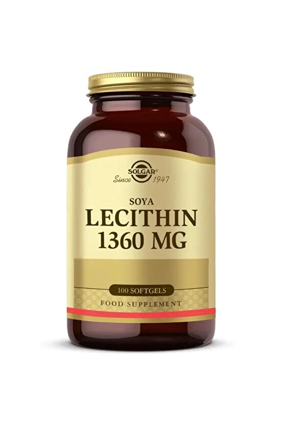 Soya Lecithin 1360 Mg 100 Kapsül