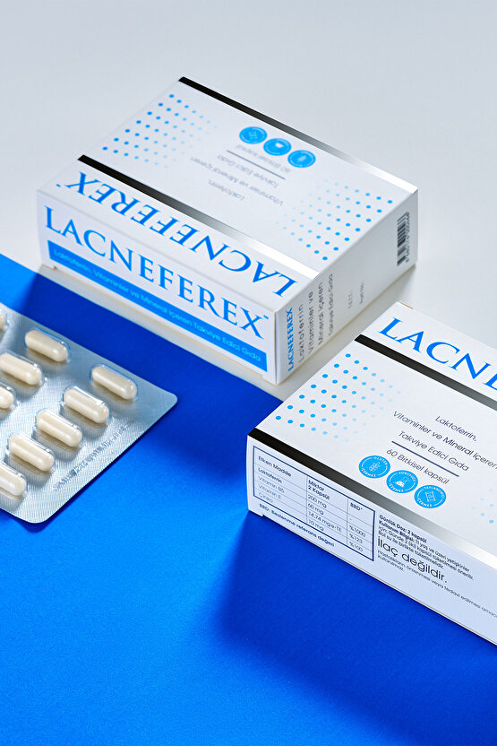 Lacneferex™ Laktoferrin, Vitaminler Ve Mineral Içeren Takviye Edici Gıda 60 Kapsül