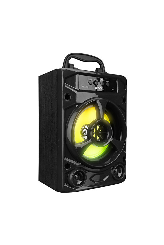 AS-A33S Siyah 3W - DC 5V Bluetooth-Usb-Aux -TF Cardlı Speaker Hoparlör,Siyah