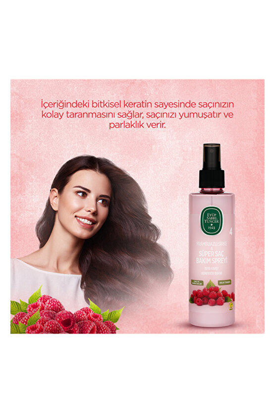 Frambuazlı Sirke Ve Süper Saç Bakım Spreyi 210 Ml