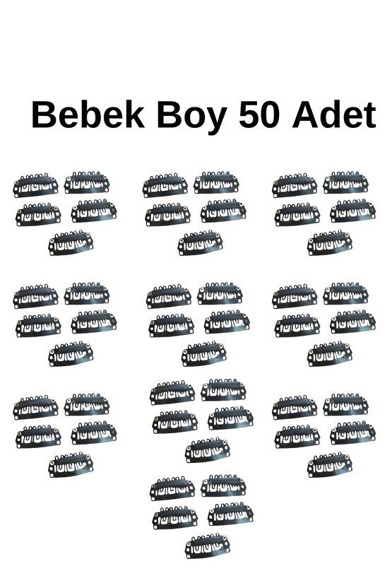 Bebek Boy Çıt Çıt Klipsi Postiş Tokası Bebek Saçsız Toka (2.8 MM )