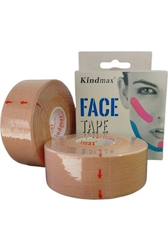 Yüz Germe Estetik Kırışıklık Giderme Beauty Cottontape Yüz Bant 5m X 2.5cm