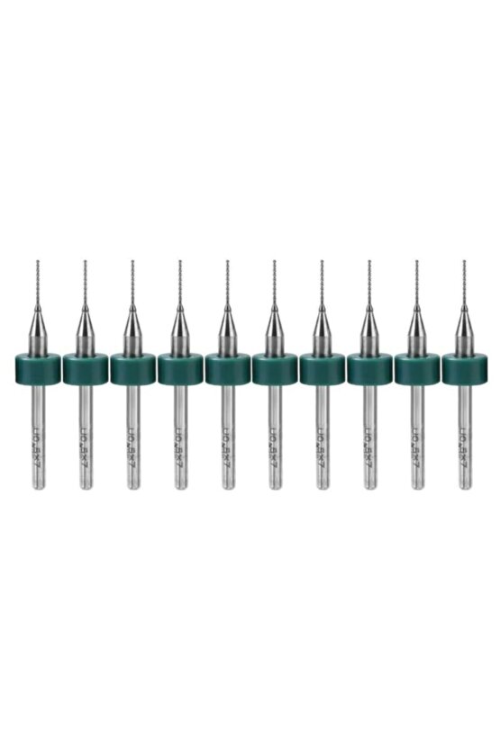 Pcb Matkap Ucu 0.6 Mm Tungsten Mikro Karbür 10lu 18 Shank Spiral Flüt
