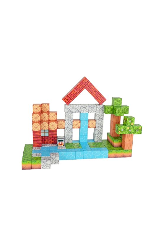 Minecraft Orman Temalı 119 Parça Manyetik Lego Minecraft Manyetik Lego Minecraft Lego Megacraft Lego