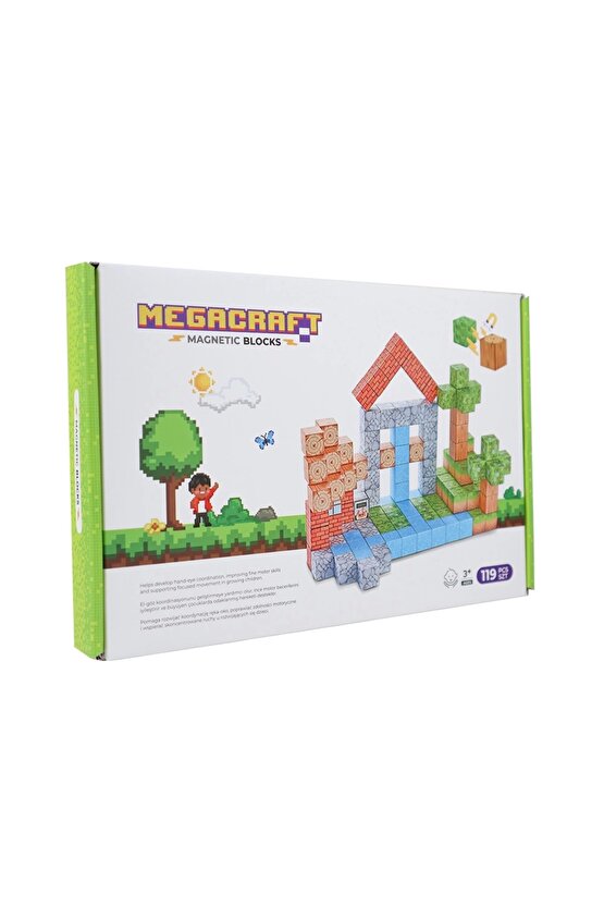 Minecraft Orman Temalı 119 Parça Manyetik Lego Minecraft Manyetik Lego Minecraft Lego Megacraft Lego