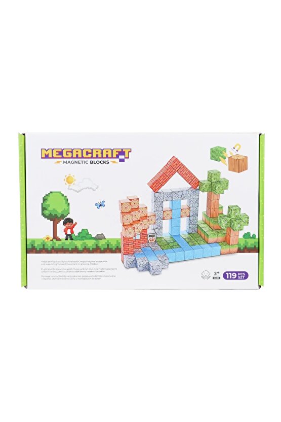 Minecraft Orman Temalı 119 Parça Manyetik Lego Minecraft Manyetik Lego Minecraft Lego Megacraft Lego