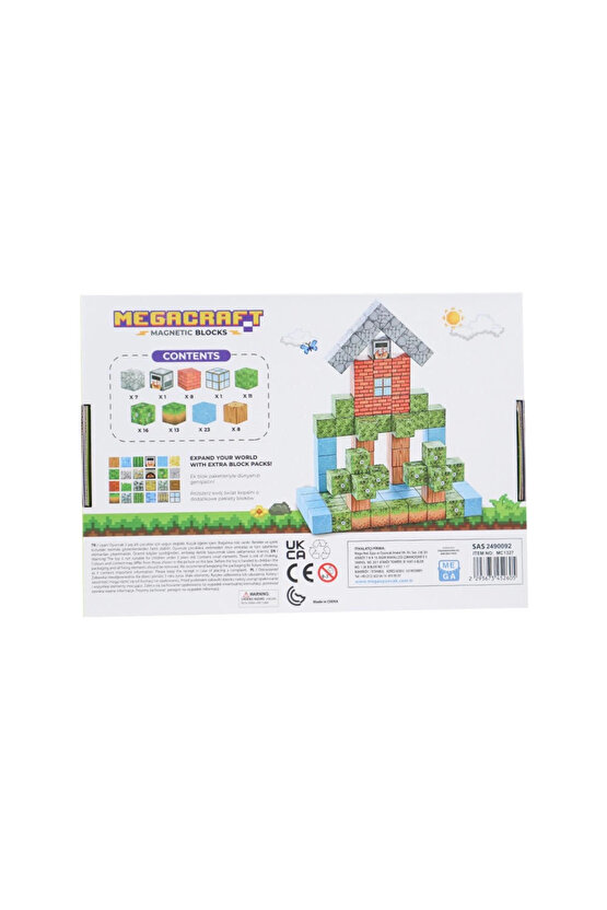 Minecraft Orman Temalı 88 Parça Manyetik Lego Minecraft Manyetik Lego Minecraft Lego Megacraft Lego