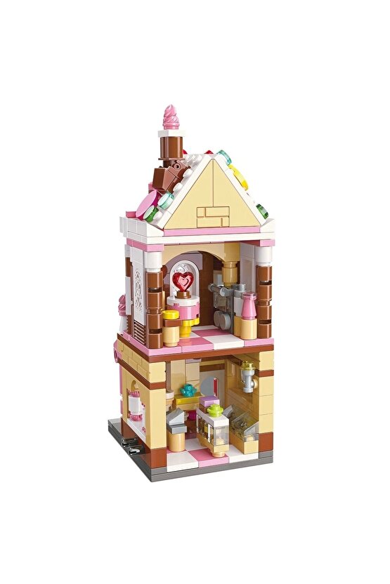 Mikro Blok Pasta Dükkanı 344 Parça - Lego Setleri - Keeppley Mini Lego - Dükkan Lego - Keeppley Lego