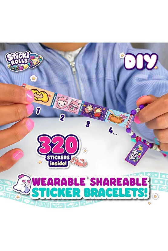 Sticki Rolls Sticki Station - En İyi Kendin Yap Çıkartma Takı Seti - Takı Setleri - Çıkart Yapıştır