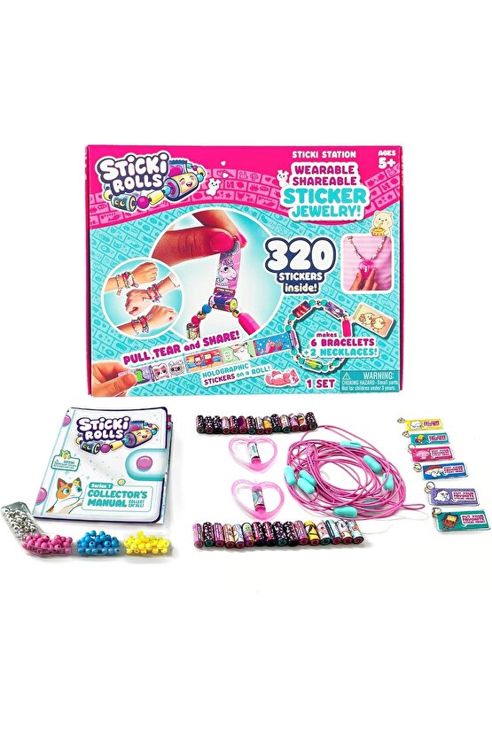 Sticki Rolls Sticki Station - En İyi Kendin Yap Çıkartma Takı Seti - Takı Setleri - Çıkart Yapıştır