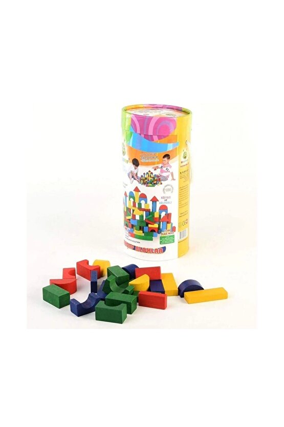 KR016 WOODOY 100 PARÇA KÜÇÜK KOVALI BLOKLAR 12